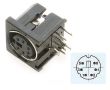 MINI-DIN  MD-6 gniazdo ( PS2 )