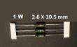 0,39 Ω ± 5% moc 1W rezystor węglowy THT 2,6 X 10,5 mm 