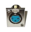 AV gniazdo XLR montopwane na panel metalowe 