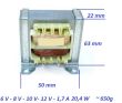 Transformator sieciowy wielo napięciowy 514 292 230V / 6V 8V 10V 12V 1,7 A  20,4 VA używany