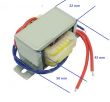 Transformator sieciowy 230 / 10 V 0,8  A  8 VA używany