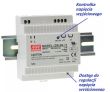Zasilacz 12,0 V 2 A  DC 30 W  DR-30-12 na szynę DIN 35 mm. beztransformatorowy  używany