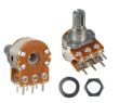20 kΩ B X 2 20% 0,25 W potencjometry logarytmiczne jedno obrotowe do druku