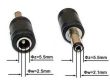 Zasilanie DC wtyk zasilania adapter wtyku 2,5mm na 2,1 mm cena za 1 szt.